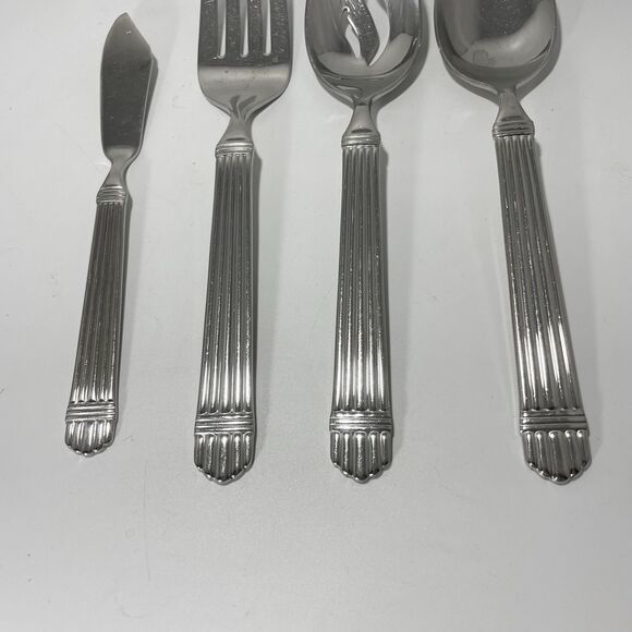 Wallace Chardonnay 18/8 Stainless Serving Utensils Fork Spoon Slotted More - Picture 3 of 5